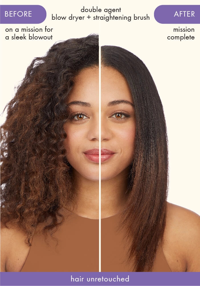 Amika Double Agent 2 in 1 Blow Dryer + Straightening Brush