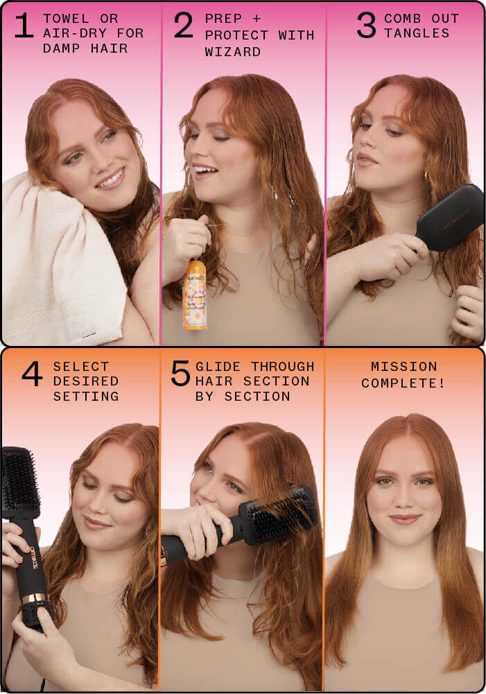Amika Double Agent 2 in 1 Blow Dryer + Straightening Brush