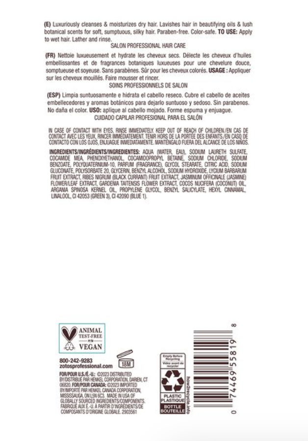 Jasmine Moisturizing Shampoo