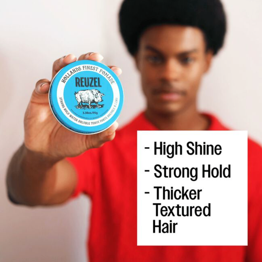 Blue Strong Hold Water Soluble Pomade