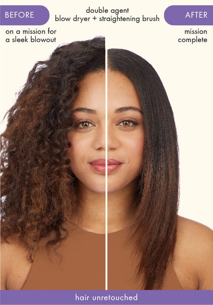 Amika Double Agent 2 in 1 Blow Dryer + Straightening Brush
