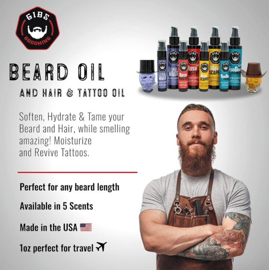 Alpha Male Beard, Hair & Tattoo Oil