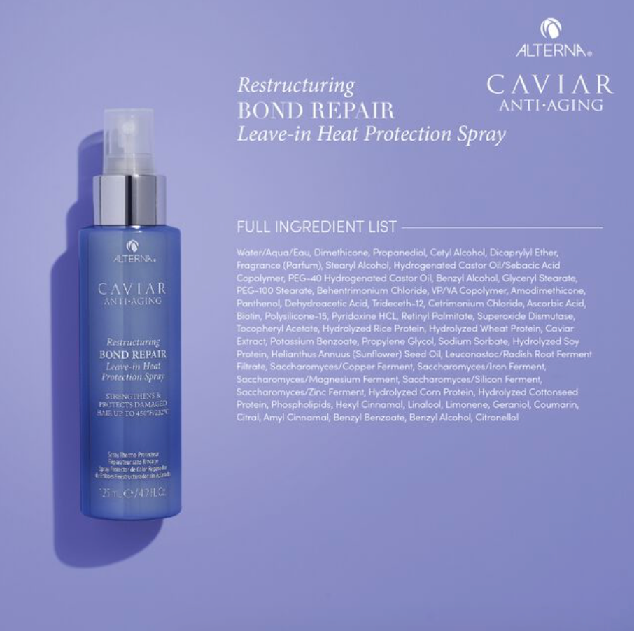 Caviar Anti-Aging Restructuring Bond Repair Leave-in Heat Protection Spray