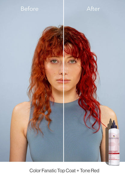 PUREOLOGY Color Fanatic Top Coat + Tone Red