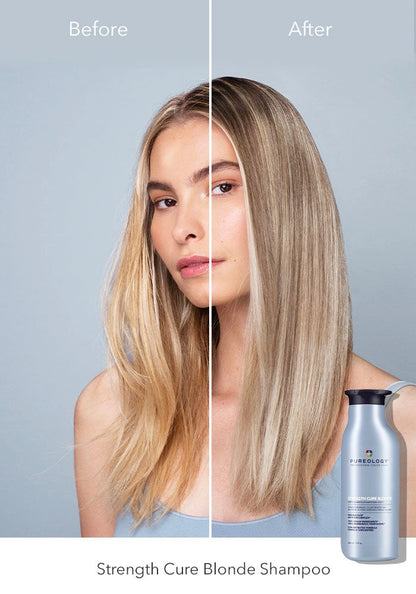 PUREOLOGY Strength Cure Blonde Purple Shampoo