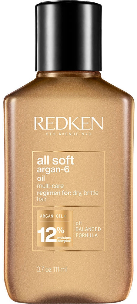 Redken All Soft Argan-6 Oil Multi-Care Oil 3 oz. for Dry Hair