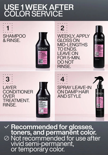 Redken Acidic Color Gloss Activated Glass Gloss Treatment