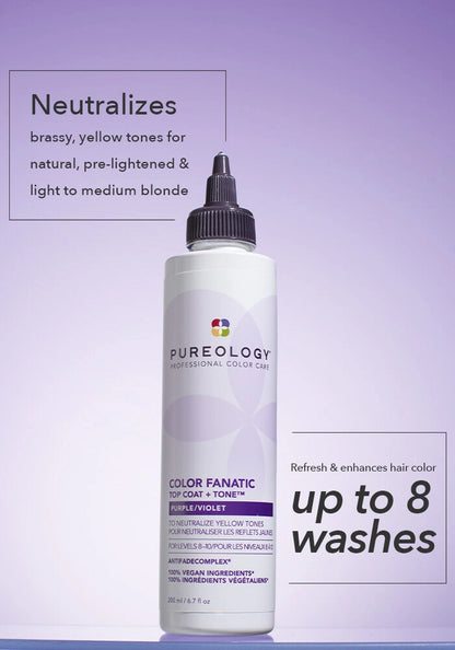 PUREOLOGY Color Fanatic Top Coat + Tone Purple