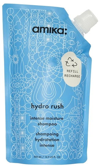Amika Hydro Rush Intense Moisture Shampoo with Hyaluronic Acid