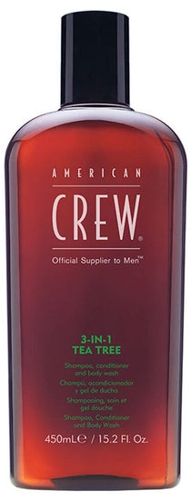 American Crew 3-In-1 Tea Tree Shampoo, Conditioner & Body Wash