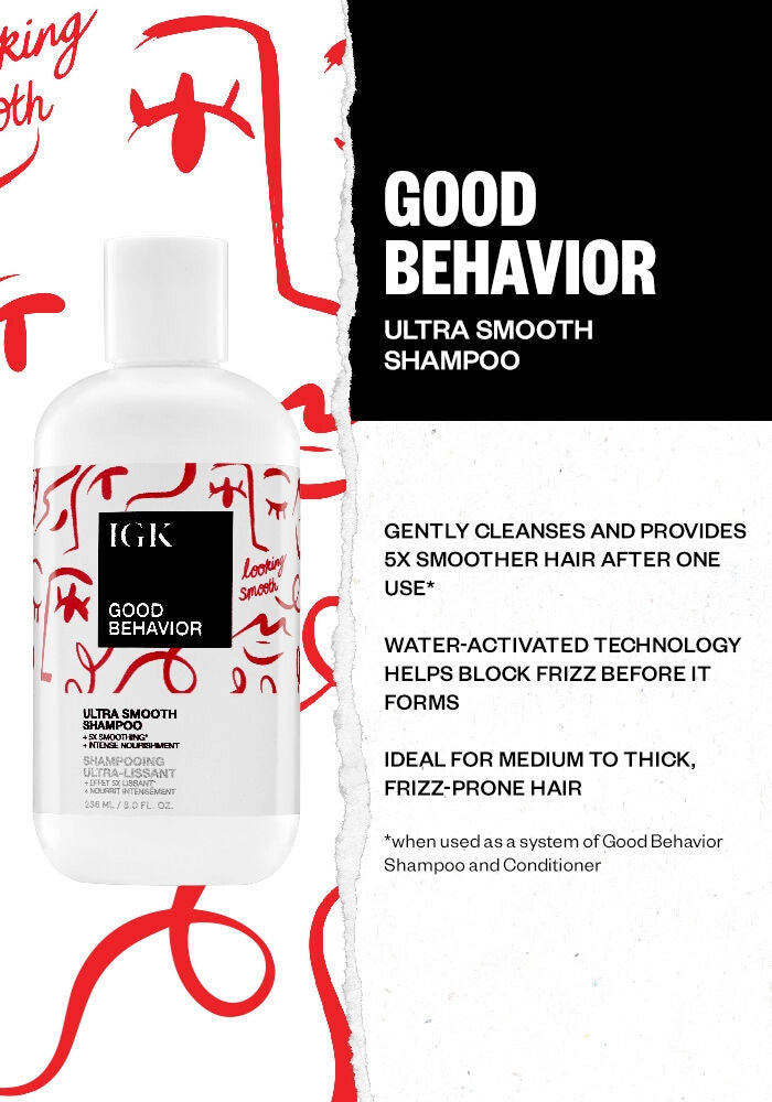 IGK Good Behavior Ultra Smooth Shampoo