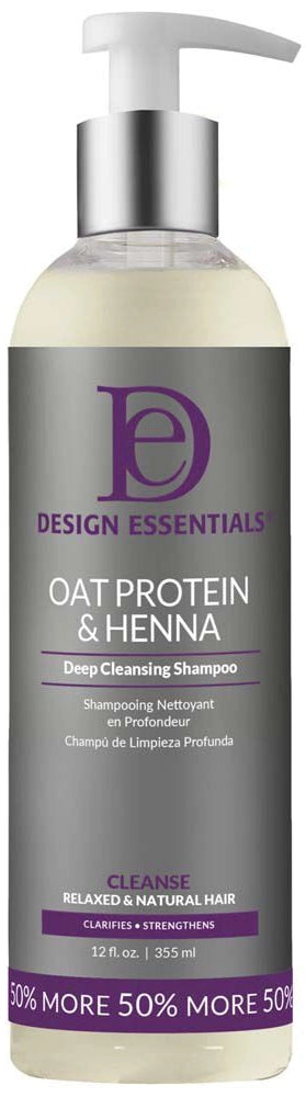 Design Essentials Oat Protein & Henna Deep Cleansing Shampoo