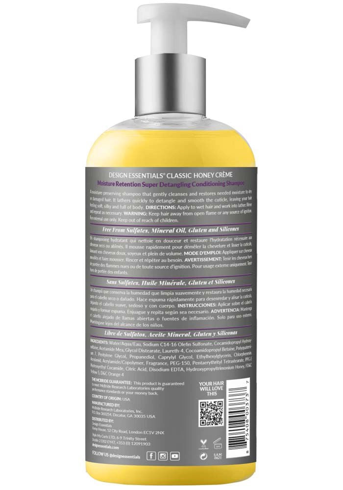 Design Essentials Honey Creme Moisturizing Shampoo