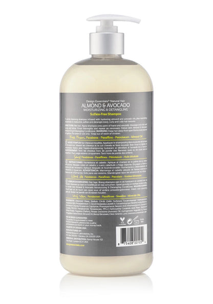Design Essentials Almond Avocado Moisturizing & Detangling Sulfate-Free Shampoo