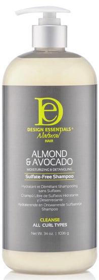Design Essentials Almond Avocado Moisturizing & Detangling Sulfate-Free Shampoo